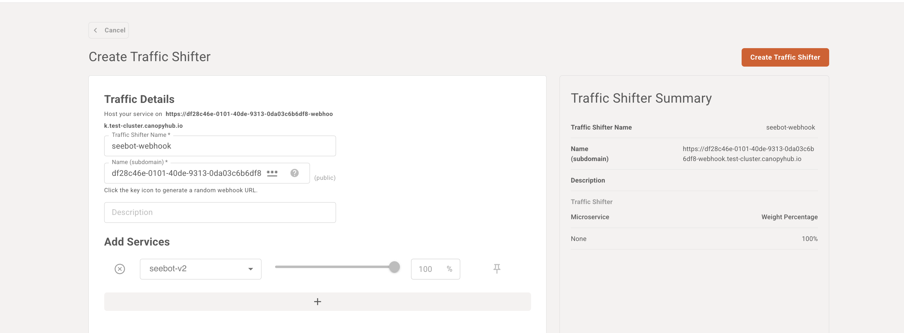 Traffic Shifter Webhook